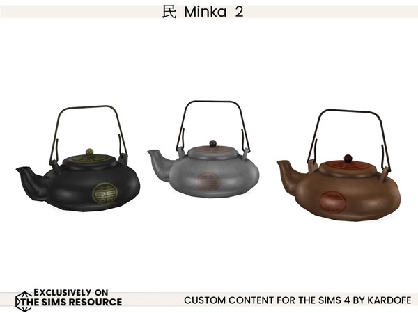 Sims 4 — kardofe_Minka_Teapot by kardofe — Second part of this room, which is a free interpretation of an old Japanese