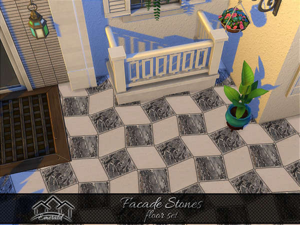 Sims 4 — Facade Stones floor1 by Emerald — Different types stones which has its own unique qualities and durability for