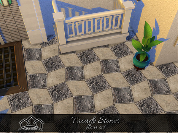 Sims 4 — Facade Stones floor2 by Emerald — Different types stones which has its own unique qualities and durability for