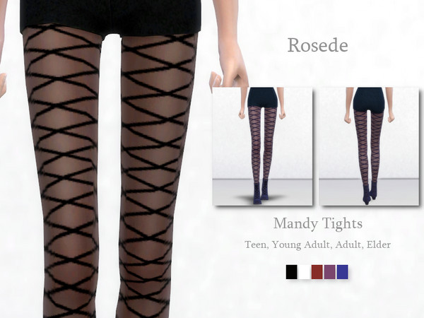 Sims 4 — Mandy Tights by _Rosede_ — For Teen, Young Adult, Adult, Elder