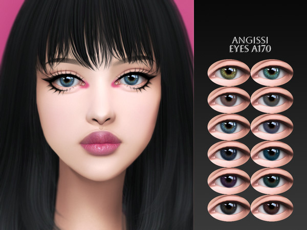 Sims 4 — EYES A170 by ANGISSI — PREVIEWS MADE USING HQ MOD Facepaint category