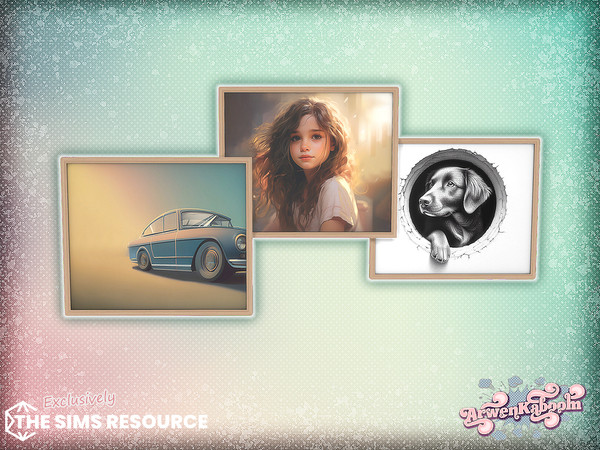 Sims 4 — Uncluttered - Painting by ArwenKaboom — New office set in minimalistic design. Find all items by searching