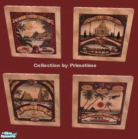 Sims 2 — PT Richard Henson Around the World by Primetime024 — This collection features 4 prints by Richard Henson. They