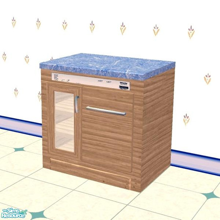 Sims 2 — Ashley Kitchen Trash Compactor by Raveena — Part of the Ashley Kitchen Set. You will need BitsyBus's mesh for