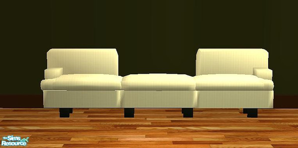 Sims 2 — Eclectic livingroom set - sofa by Paleoanth — A new sofa mesh! This lovely sofa is in cream and is wonderful to