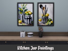 Sims 4 — Kitchen Jar Paintings by LucidRayne — Kitchen Paintings of jars, lemons and limes. 2 swatches.