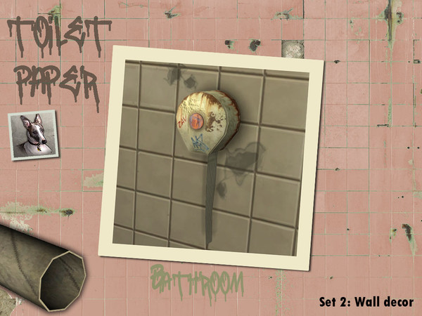Sims 4 — Toilet paper dispenser (long stretch of paper) by Cyclonesue — Decor for your least favourite bathrooms! In 5