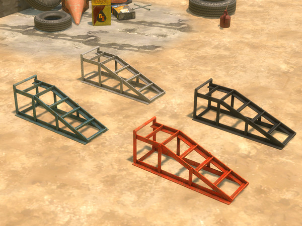 Sims 4 — Car Ramp by Cyclonesue — You'll need this to build your own car seeings as EA still has yet to give you any.