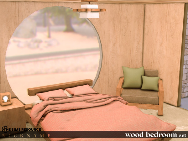 Sims 4 — wood bedroom set_double bed duvet by NICKNAME_sims4 — wood bedroom set 10 package files. wood bedroom set_double