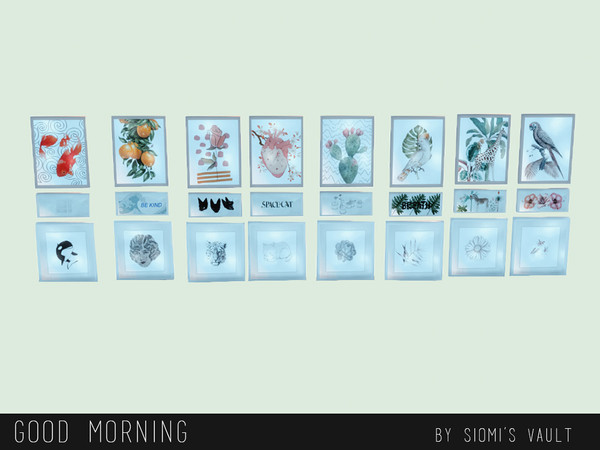 Sims 4 — Good Morning - Paintings by siomisvault — I have a new house is kinda boho I love it. I hope you love it too!