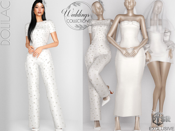 Sims 4 — Weddings Collection Day Time Outfit Bottom [Set] DO0244 by DOLilac — Custom thumbnail