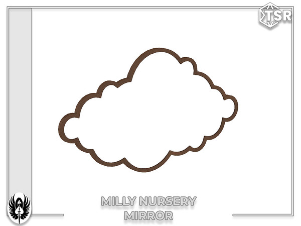 Sims 4 — Nemesis_im - Milly Nursery Wall Mirror by nemesis_im — Sets of furniture from Milly Nursery Set includes 8 items