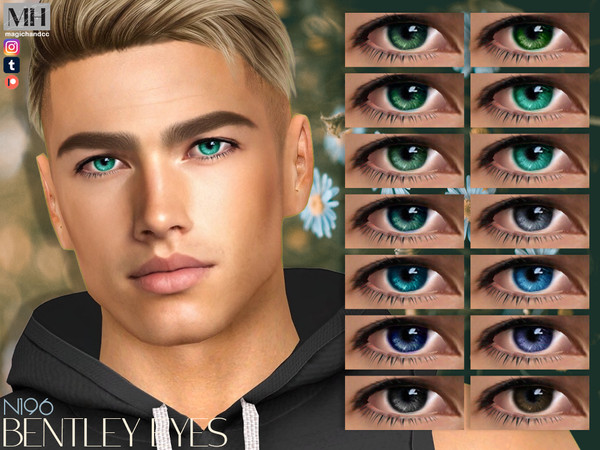 Sims 4 — Bentley Eyes N196 by MagicHand — Enchanting eyes for males and females in 16 colors - HQ Compatible.