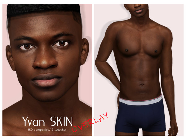 Sims 4 — [Patreon] Yvan Skin Overlay by thisisthem — HQ Compatible ; Overlay (5 swatches) ; Skin Details Category ; Teen+