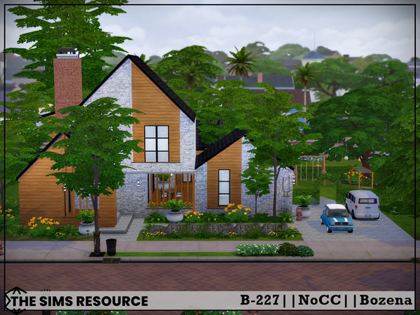 Sims 4 — B-227-Shell by Bozena — A house for a family