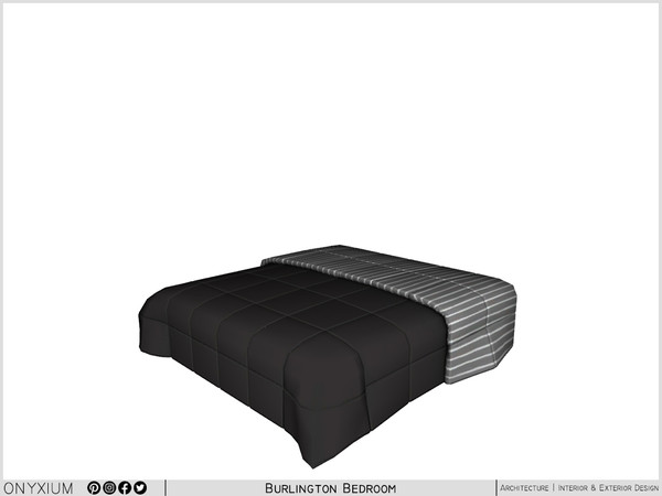 Sims 4 — Burlington Bed Blanket by Onyxium — Onyxium@TSR Design Workshop Dining Room Collection - Belong To The 2024 Year