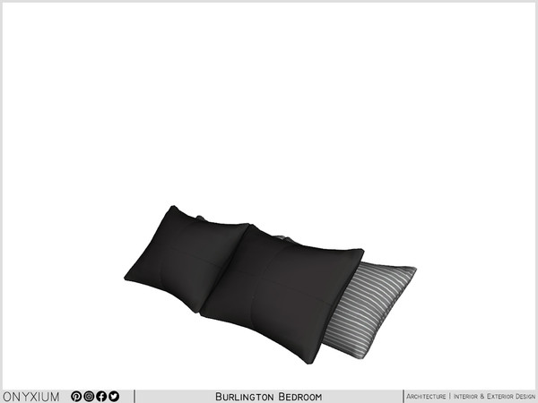 Sims 4 — Burlington Bed Pillows by Onyxium — Onyxium@TSR Design Workshop Dining Room Collection - Belong To The 2024 Year