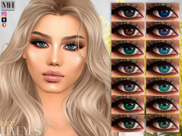 Sims 4 — Lia Eyes N197 by MagicHand — Luminous eyes for males and females in 16 colors - HQ Compatible.