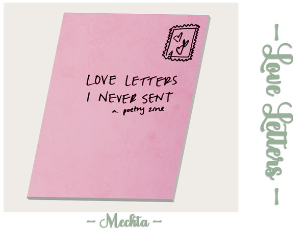 Sims 4 — Mechtasims Novi Set: Love Letters Book by Mechtasims — Novi Set. Created by Mechtasims.