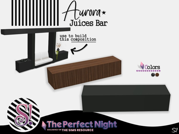 Sims 4 — The Perfect Night Aurora Ceiling Cube by SIMcredible! — Used to create a lowered ceilings effect by