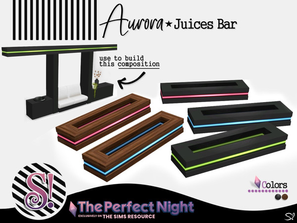 Sims 4 — The Perfect Night Aurora Ceiling Cube Neon by SIMcredible! — by SIMcredibledesigns.com available at TSR 3 colors