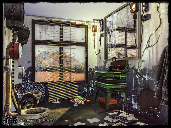 Sims 4 — Slamo - Bathroom by marychabb — I present a room - Living Room, that is fully equipped.