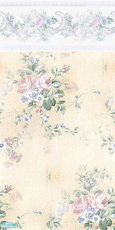 Sims 2 — LLLR Set:  Wallpaper by simmyfan2852 — Part of the Living in Luxury Living Room Set. Credits: