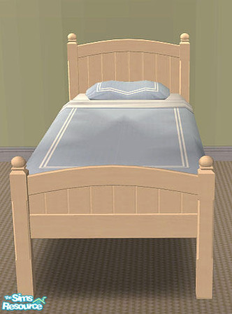 Sims 2 — Child's Light Wood Bed Frame by munchkin_brat — Single bed frame in light wood. BED FRAME ONLY.