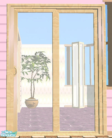 Sims 2 — Imagine Build  - Sliding Door by Cloisonne — 
