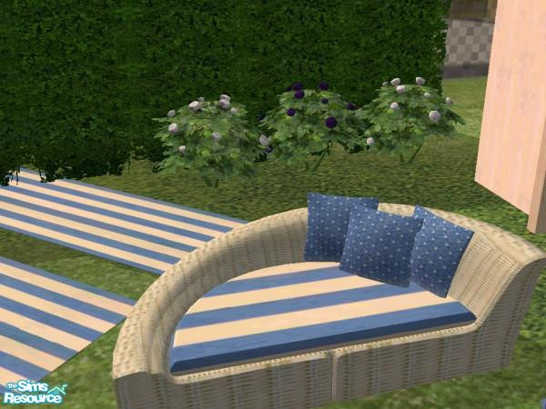 Sims 2 — 4ESF Outdoor8 Breeze Lounger L striped by Eisbaerbonzo — Lounger left striped