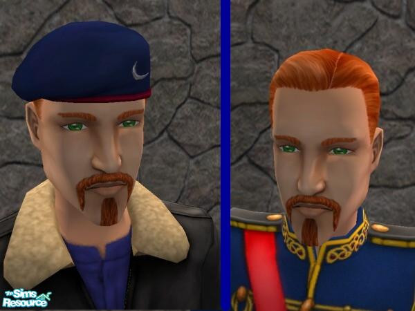 Sims 2 — Soldair's features by zachacubed — Soldair's hair, eyebrows, and facial hair. (Soldair is a character I'm