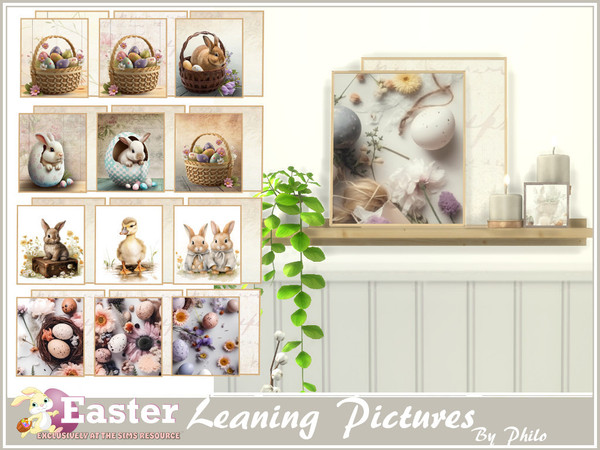 Sims 4 — Philo_Boho Easter Leaning Pictures by philo — Easter is the celebration of spring, the return of light and