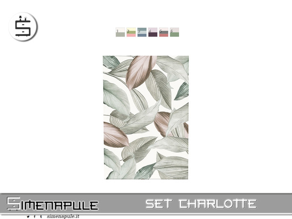 Sims 4 — Set Charlotte - Painting by Simenapule — Set Charlotte Set Charlotte Set Charlotte