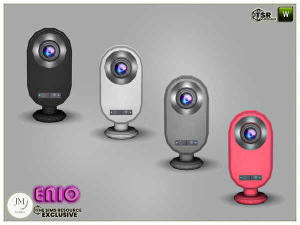 Sims 4 — enio office fake webcam deco by jomsims — Enio office set