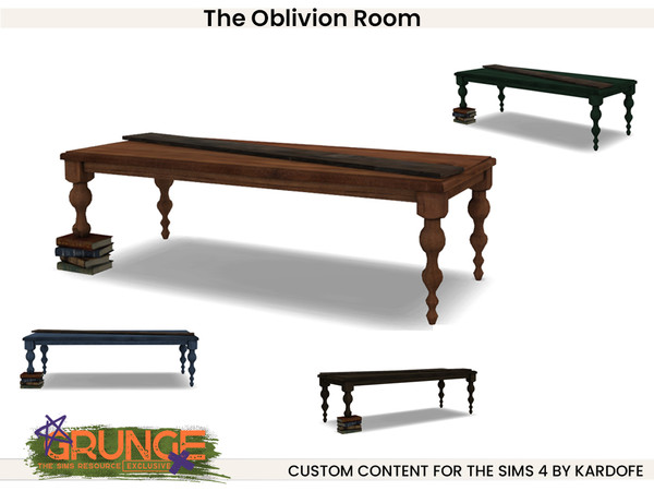 Sims 4 — kardofe_The Oblivion Room_Coffee table by kardofe — Living room that was once luxurious and comfortable, but the