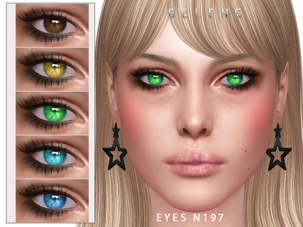 Sims 4 — Eyes N197 by Seleng — The eyes has 15 colours and HQ compatible. Allowed for toddler, infant, child, teen, young