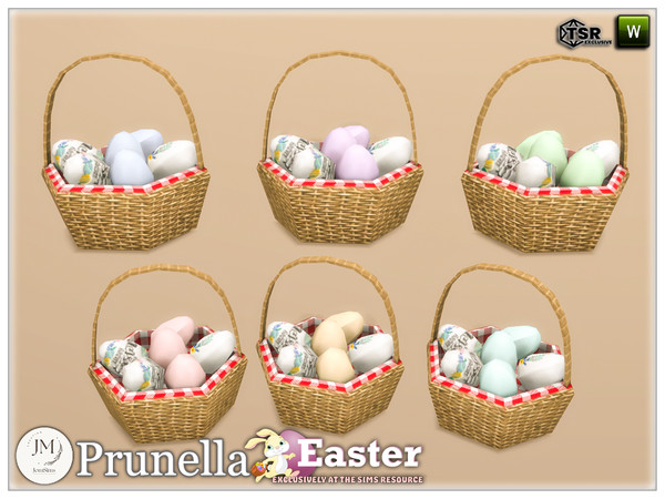 Sims 4 — easter prunellla deco basket2 by jomsims — Easter prunella set