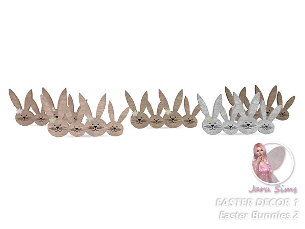Sims 4 — Easter Decor 1 - Easter Bunnies2| jarusims by Jaru_Sims — I wish you all a Happy Easter with my Easter Decor Set