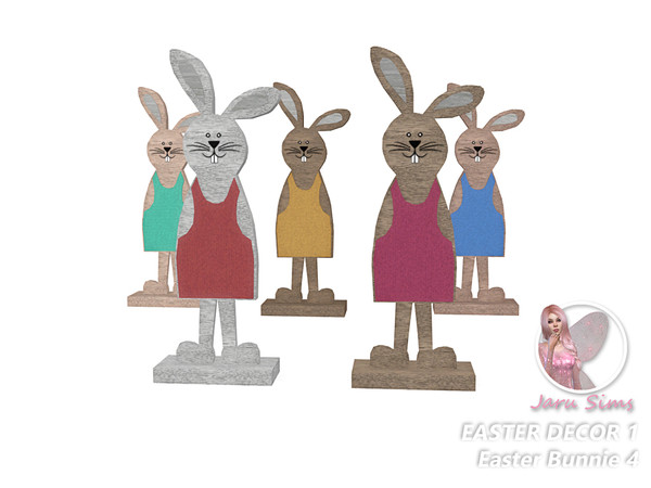 Sims 4 — Easter Decor 1 - Easter Bunnie4| jarusims by Jaru_Sims — I wish you all a Happy Easter with my Easter Decor Set