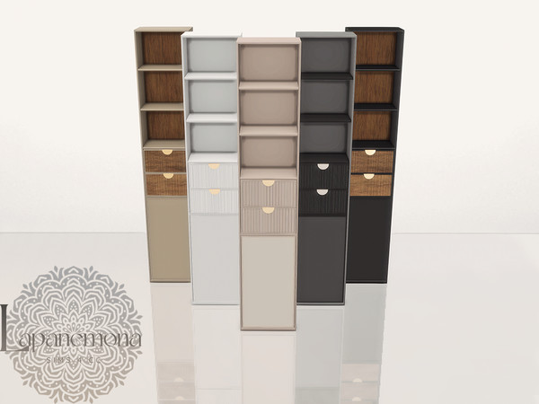 Sims 4 — Bathroom cabinet with drawers - Deluxe bathroom set by Lapanemona — Adding a touch of luxury to you sims home