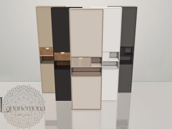Sims 4 — Wide bathroom cabinet - Deluxe bathroom set by Lapanemona — Adding a touch of luxury to you sims home could have