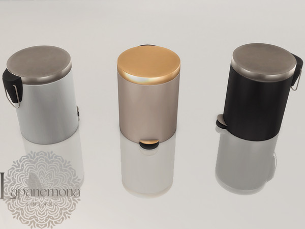 Sims 4 — Deluxe bathroom waste bin - Deluxe bathroom set by Lapanemona — Part of the Deluxe bathroom set. You can find
