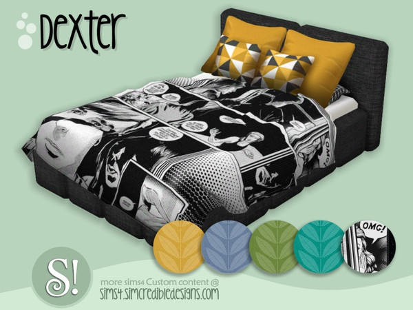 Sims 4 — Dexter Blanket - colors by SIMcredible! — by SIMcredibledesigns.com available at TSR 5 colors variations