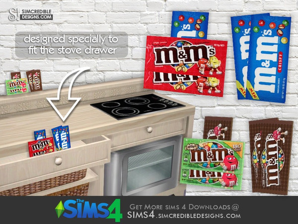 Sims 4 — Young Way Goodies - M&M's (MMs) by SIMcredible! — decor only by SIMcredibledesigns.com available at TSR