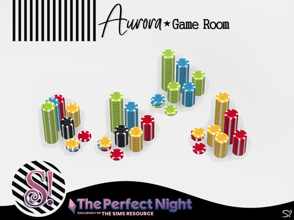 Sims 4 — The Perfect Night Aurora Chips by SIMcredible! — by SIMcredibledesigns.com available at TSR 3 variations