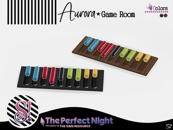 Sims 4 — The Perfect Night Aurora Chip Tray by SIMcredible! — by SIMcredibledesigns.com available at TSR 2 colors