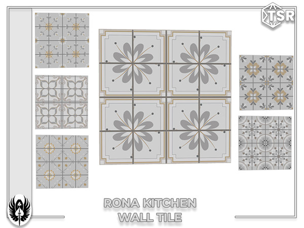 Sims 4 — Nemesis_im - Rona Kitchen Wall Tile by nemesis_im — Sets of furniture fromRona Kitchen Set includes 10 items