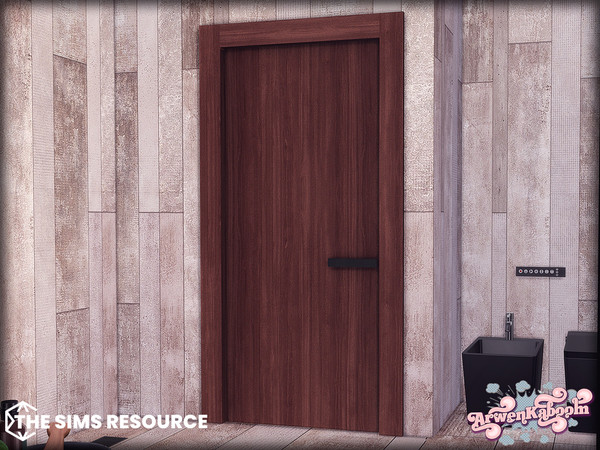 Sims 4 — Arcum Bathroom - Door by ArwenKaboom — Base game object in multiple recolors. Find all items by searching