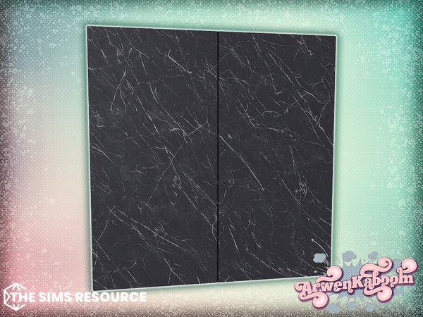 Sims 4 — Arcum - Marble Wall Panel by ArwenKaboom — Base game object in multiple recolors. Find all items by searching