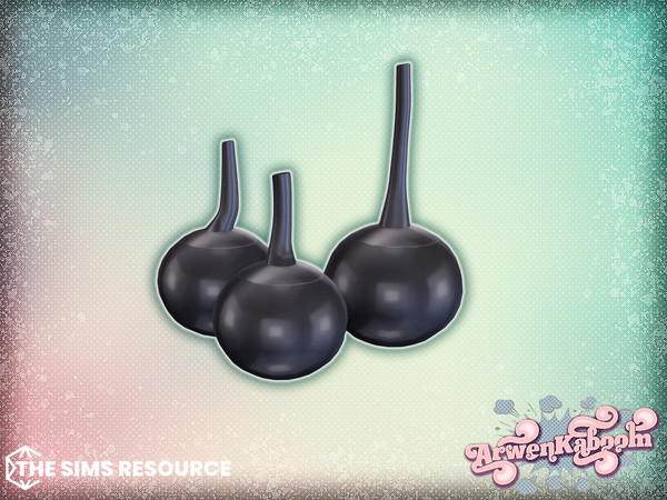 Sims 4 — Arcum - Decorative Bottles by ArwenKaboom — Base game object in multiple recolors. Find all items by searching
